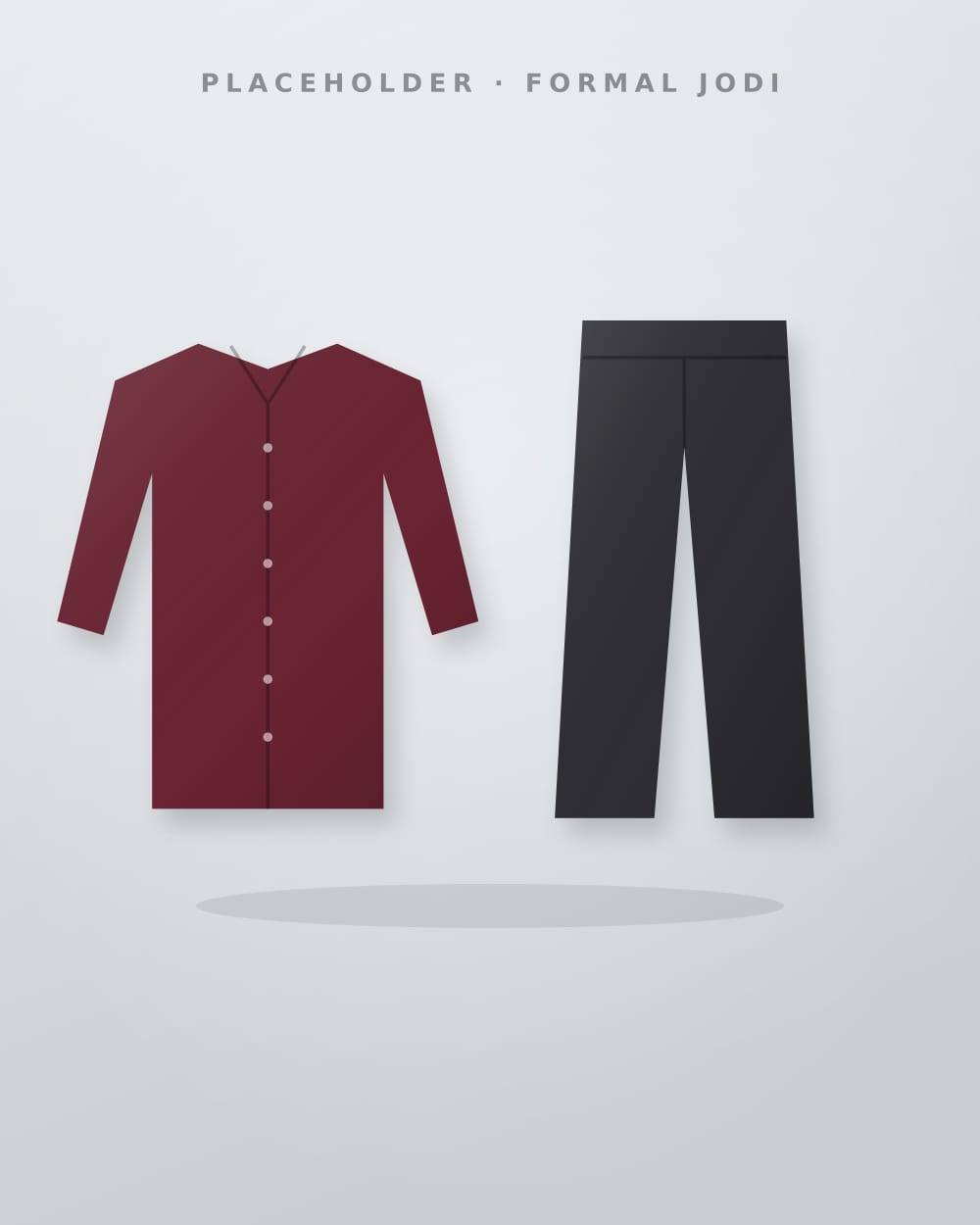 Maroon Shirt + Black Pant Jodi