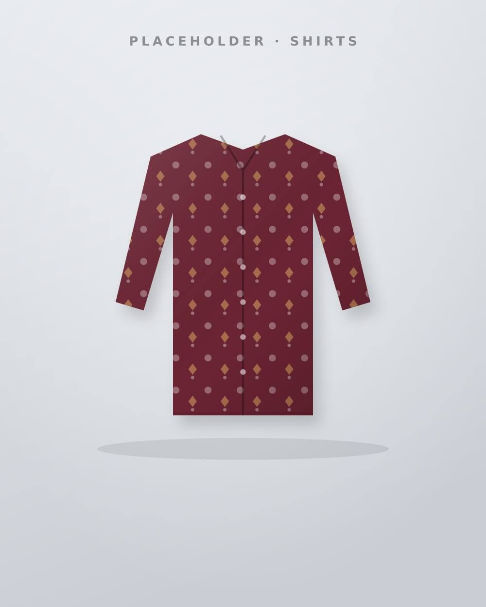 Maroon Printed Shirt
