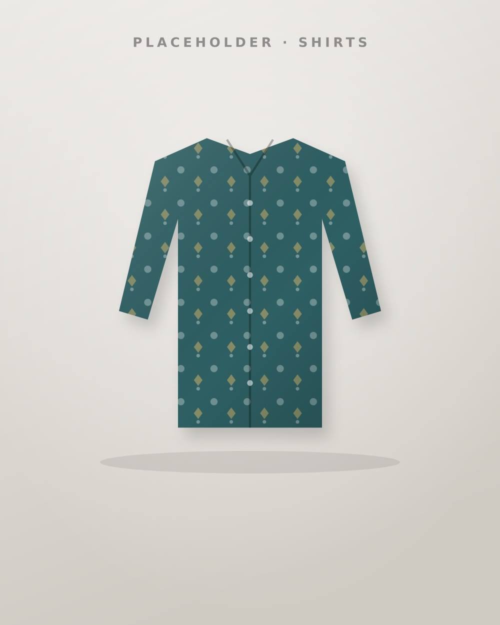 Teal Printed Party Shirt