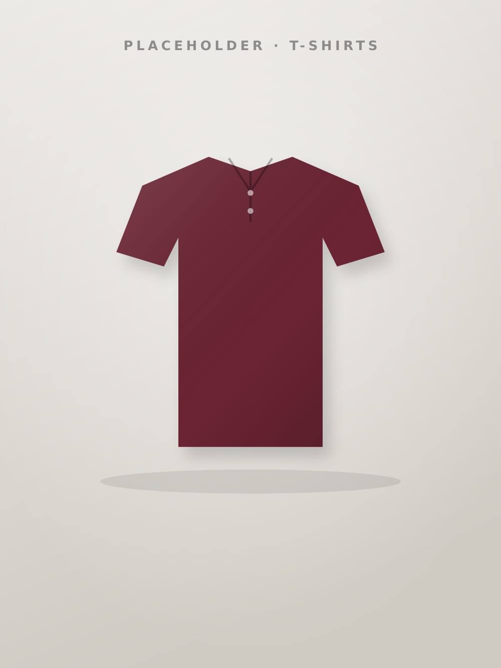 Maroon Collar T-Shirt