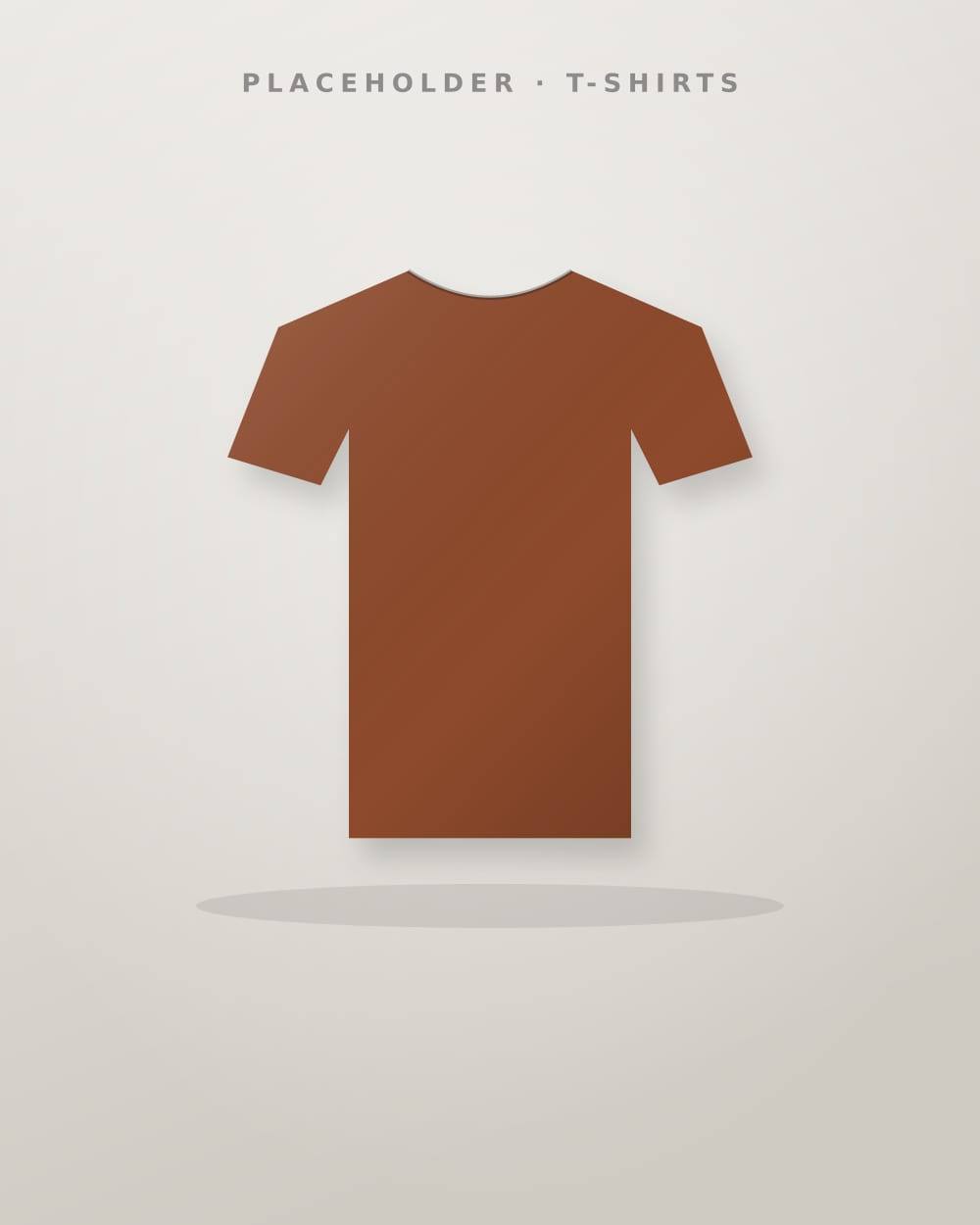 Rust Round-Neck Tee